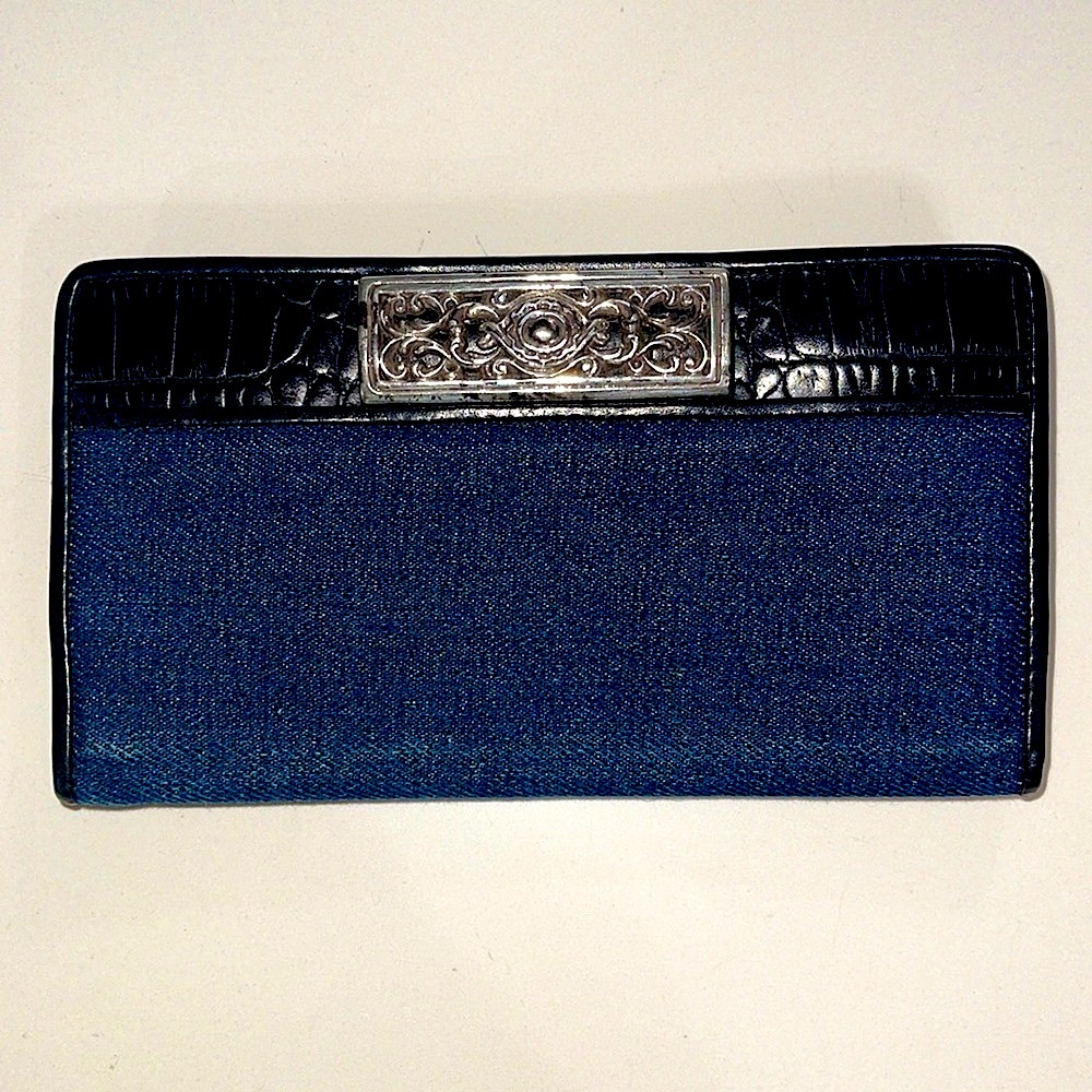 Brighton vintage blue Jean wallet.